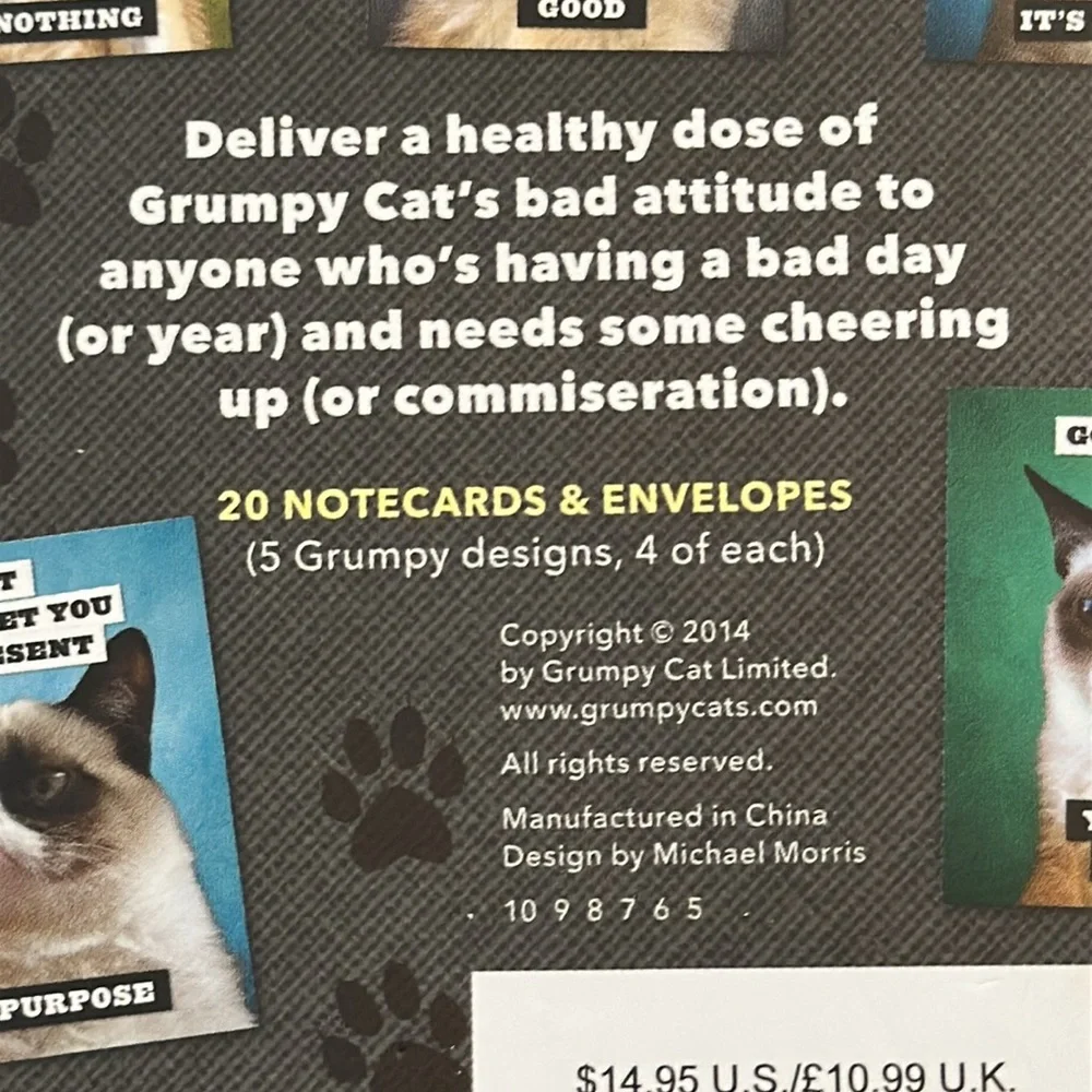 Grumpy Cat Blank Notecards‎